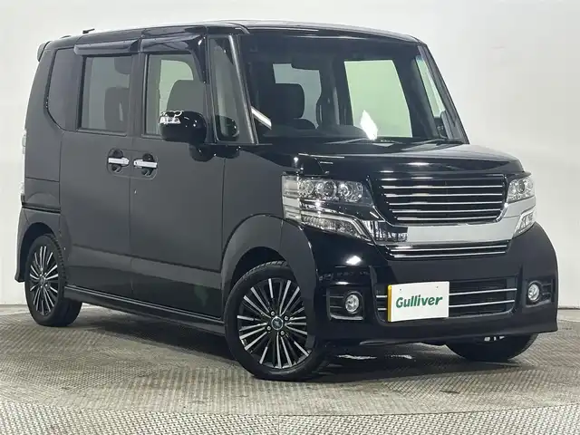 ホンダ Ｎ ＢＯＸ ＋ カスタム G Aパッケージ 大阪府 2015(平27)年 4.4万km スマートブラック 社外ナビ/衝突軽減/ETC/HIDヘッドライト/プッシュスタート/スマートキー/ケンウッドナビ