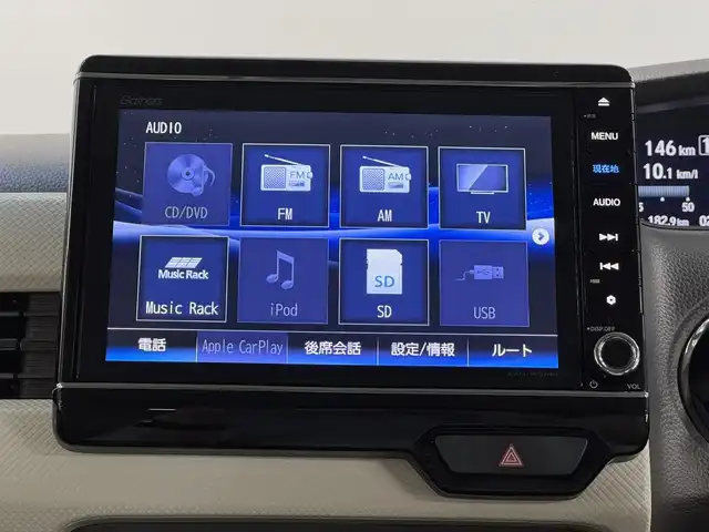 ホンダ Ｎ ＢＯＸ G L ターボ ホンダセンシング 三重県 2018(平30)年 2.2万km モーニングミストブルーM ガソリン・ターボ/FF/MTモード付インパネCVT/純正 8インチナビ VXU-195NBi/（CD/DVD/FM/AM/TV/SD/MusicRack/iPod/USB/Bluetooth/CarPlay）/バックカメラ/両側パワースライドドア/ドライブレコーダー 前方/ビルトイン ETC/Honda SENSING/・衝突軽減ブレーキ［CMBS］/・車線維持支援システム［LKAS］/・路外逸脱抑制機能/・アダプティブクルーズコントロール［ACC］/・先行車発進お知らせ機能/・標識認識機能/装備/・オートライト/・LEDヘッドランプ/・パドルシフト/・オートエアコン/・ステアリングスイッチ/・2.5A 急速充電対応 USB充電ジャックx2/・電動格納ドアミラー/・リヤドアロールサンシェード/・プッシュスタート/・14インチスチールホイール＋純正ホイールキャップ/・スマートキーx2/・保/取/ナビ取/など