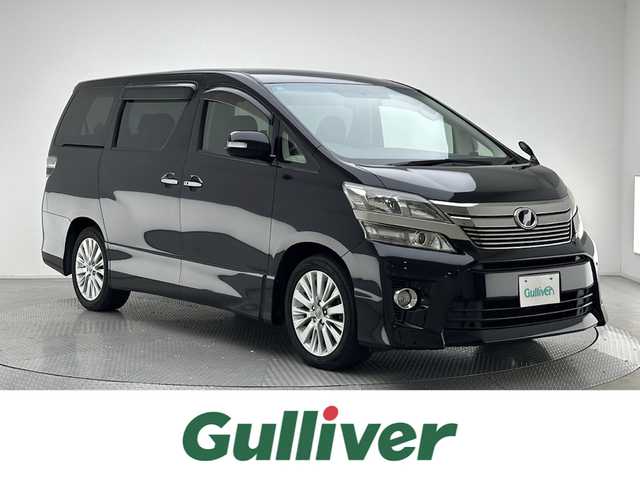 トヨタ ヴェルファイア 2．4Z 兵庫県 2013(平25)年 6.3万km ブラック 純正HDDナビ　（NHZN-X61G）/（CD、DVD、SD、BT、フルセグ）/バックカメラ/コーナーセンサー/両側パワースライドドア/ビルトインETC/純正ドアバイザー/社外フロアマット/HID/フォグランプ/純正18インチAW