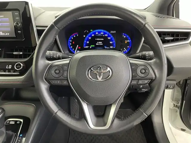 トヨタ カローラ スポーツ ハイブリッドG Z 福井県 2018(平30)年 4.5万km ホワイトパールクリスタルシャイン 純正７型ＳＤナビ　型式：ＮＳＺＴ－Ｗ６６Ｔ（CD/DVD/USB/BT/Ipod/AM/FM/TV/SD）/バックカメラ /純正フロアマット /純正アルミホイール/純正ビルトインETC /コーナーセンサー /純正LEDヘッドライト/純正フォグランプ/トヨタセーフティセンス