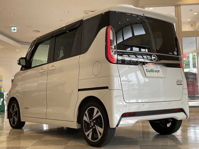 日産 ルークス HWS Gターボ プロパイロットED 福井県 2021(令3)年 2.5万km ホワイトパール 純正9インチナビ/フルセグTV/アラウンドビューモニター/プロパイロット/エマージェンシーブレーキ/車線逸脱警報/先行車発進お知らせ/ふらつき警報/オートライト/ハイビームアシスト/ETC/ドライブレコーダー/インテリジェント ルームミラー/両側パワースライドドア/純正15インチアルミホイール