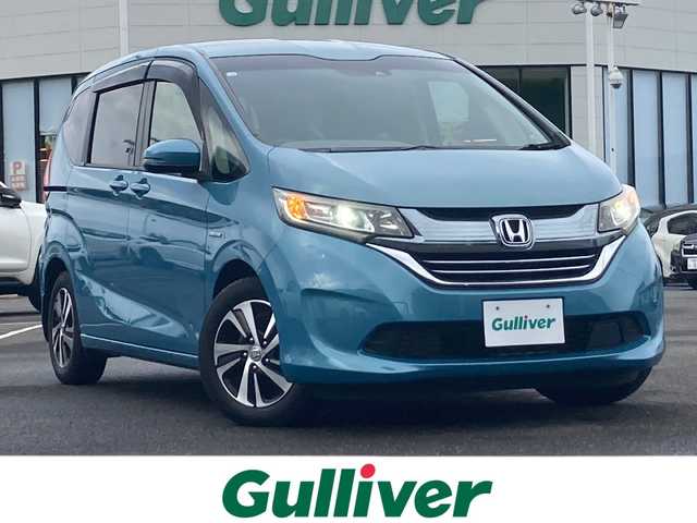 ホンダ フリード ハイブリット EX 佐賀県 2016(平28)年 9.8万km ブルーホライゾンM Gathers9インチナビ/バックカメラ/両側パワースライドドア/衝突被害軽減ブレーキ/路線逸脱警報/アダプティブクルーズコントロール/ビルトインETC/ハーフレザーシート/シートヒーター/ステアリングリモコン/ハーフレザーシート/シートヒーター/プッシュスタート/スマートキー/LEDヘッドライト/純正アルミホイール