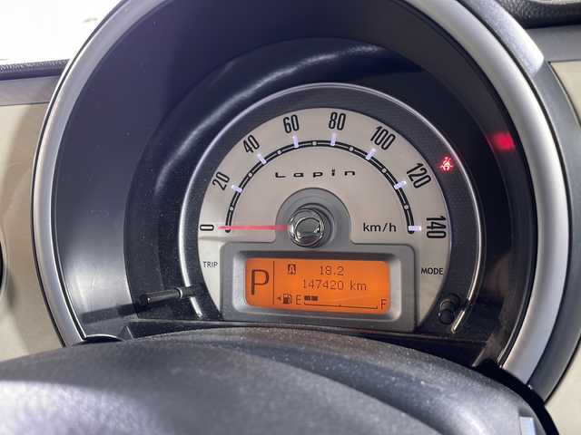 スズキ ラパン X 福岡県 2009(平21)年 14.8万km ミルクティーベージュメタリック ＥＴＣ/Ｂｌｕｅｔｏｏｔｈ接続/スマートキー/ＣＤ／ＤＶＤ/前方ドライブレコーダー/プッシュスタート/フルセグ