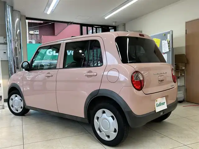 スズキ ラパン L 東京都 2015(平27)年 6.9万km コフレピンクパールメタリック 純正オーディオ/D席シートヒーター/衝突軽減ブレーキ/ISOFIX/アイドリングストップ/電動格納ミラー/純正14インチスチールホイール/WSRS＆ABS/横滑り防止装置/取扱説明書/保証書