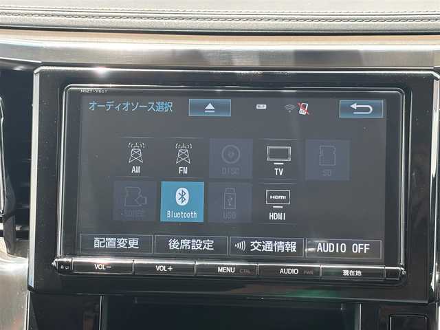 トヨタ ヴェルファイア ZA Gエディション 京都府 2017(平29)年 11.2万km ホワイトパールクリスタルシャイン  4WD ワンオーナー/ モデリスタスポイラー/ クロフルレザーシート/ シートヒーター/ アクセサリーコンセント　4ケ/ 両側パワースライドドア/ パワーリアゲート/ 純正9インチSDナビ　フルセグ/ フリップダウンモニター/ HDMIポート/ 純正18インチアルミ/ 保証書　取説あり