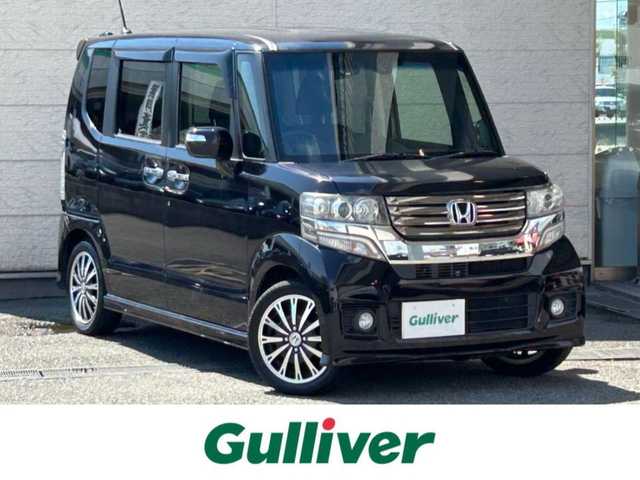 ホンダ Ｎ ＢＯＸ 2トーン カスタム ターボSSパッケージ 兵庫県 2014(平26)年 7.5万km プレミアムゴールドパープルパール 純正ナビ（VXM-145VSi）/　（AM/FM/CD/DVD/BT)/ワンセグTV/バックカメラ/プッシュスタート/横滑り防止装置/ステアリングリモコン/パドルシフト/クルーズコントロール（追従なし）/前後ドライブレコーダー/GPSレーダー/ETC/両側パワースライドドア/純正フロアマット/ドアバイザー/純正15インチアルミホイール/スマートキー/スペアキー1本/保証書