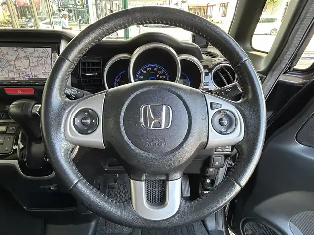 ホンダ Ｎ ＢＯＸ 2トーン カスタム ターボSSパッケージ 兵庫県 2014(平26)年 7.5万km プレミアムゴールドパープルパール 純正ナビ（VXM-145VSi）/　（AM/FM/CD/DVD/BT)/ワンセグTV/バックカメラ/プッシュスタート/横滑り防止装置/ステアリングリモコン/パドルシフト/クルーズコントロール（追従なし）/前後ドライブレコーダー/GPSレーダー/ETC/両側パワースライドドア/純正フロアマット/ドアバイザー/純正15インチアルミホイール/スマートキー/スペアキー1本/保証書