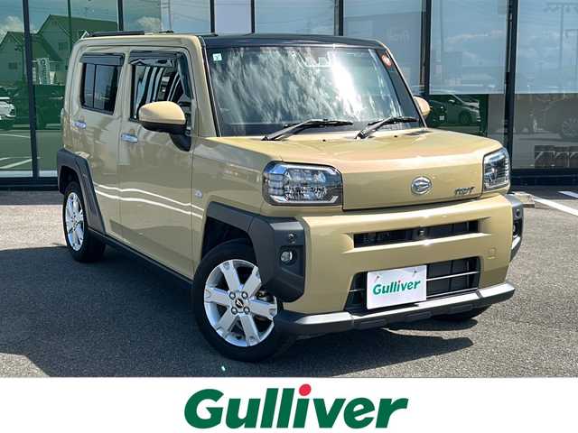 ダイハツ タフト G 岐阜県 2021(令3)年 2.6万km サンドベージュメタリック 登録時走行距離25773km/社外ＳＤナビ/ワンセグＴＶ/ガラスルーフ/ルーフレール/シートヒーター/純正アルミホイール/ＵＳＢ/ＥＴＣ/Ｂｌｕｅ　ｔｏｏｔｈ/プッシュスタート/スマートキー/スペアキー/ＬＥＤヘッドライト/禁煙車/ABS/横滑り防止装置/コーナーセンサー/オートライト/LEDヘッドライト/エアバッグ/衝突被害軽減システム/カーテンエアバッグ