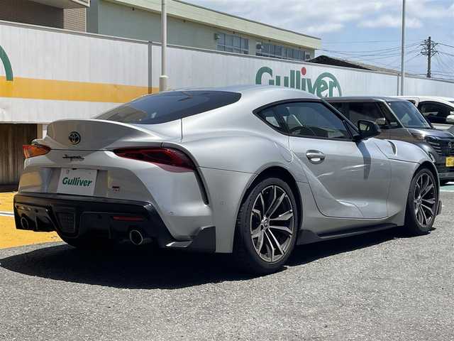 トヨタ スープラ SZ－R 静岡県 2020(令2)年 1.6万km シルバーメタリック 純正ナビ/フルセグTV/BT/USB/バックカメラ/ハーフレザーシート/前席パワーシート/前席シートヒーター /運転席シートメモリー/社外デジタルインナーミラー型前後ドラレコ/衝突軽減ブレーキ/レーンキープアシスト/ブラインドスポットモニター/クリアランスソナー/レーダークルーズコントロール/ETC/LEDヘッドライト/パドルシフト/リヤフォグ/スマートキー×2/保証書/取扱説明書/ナビ取扱説明書
