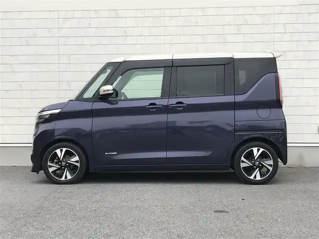 日産 ルークス ハイウェイスター Gターボ 栃木県 2021(令3)年 6.9万km フローズンバニラパール 株)IDOMが運営する【じしゃロン小山店】の自社ローン専用車両になります。こちらは現金またはオートローンご利用時の価格です。自社ローンご希望の方は別途その旨お申付け下さい//禁煙車/純正フルセグナビ/（CD/DVD/AM/FMラジオ）/(Bluetooth)/スマートキー/プッシュスタート/バックカメラ/ＥＴＣ/両側パワースライドドア/インテリジェンスクルーズコントロール/エマージェンシーブレーキ/車線逸脱警報/コーナーセンサー/アイドリングストップ/ドライブレコーダー/ステアリングリモコン/電動格納ドアミラー/パワーウインドウ/防眩ミラー/オートライト/オートマチックハイビーム
