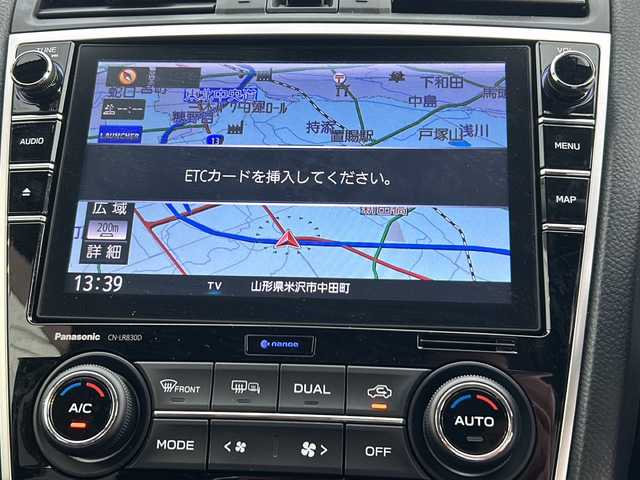 スバル レヴォーグ 2．0STIスポーツアイサイト 山形県 2017(平29)年 11.3万km ストームグレーメタリック 禁煙車/４WD/アイサイト/純正ナビ/（AM/FM/フルセグ/BT）/BSM/クルーズコントロール/前後ドライブレコーダー/前席シートヒーター/前席パワーシート/電動格納ミラー/デジタルインナーミラー/オートLEDヘッドライト/LEDフォグライト/ドアバイザー/横滑り防止装置/レーンキープアシスト/純正アルミホイール