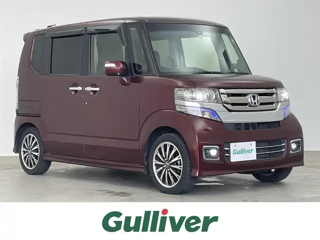 ホンダ Ｎ ＢＯＸ カスタム G ターボ Lパッケージ 埼玉県 2016(平28)年 5.1万km プレミアムディープロッソパール 純正Gathers7インチナビ(フルセグ/Bluetooth/CD/DVD/USB)/両側パワースライドドア/パドルシフト/ハーフレザーシート/KENWOOD製前方ドライブレコーダー/クルーズコントロール/LEDヘッドライト/バックカメラ/ビルトインETC/スマートキー2本/純正フロアマット/純正15インチアルミホイール