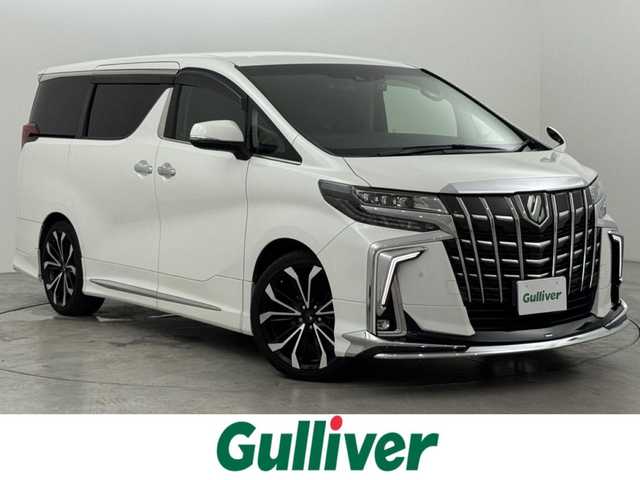 トヨタ アルファード S Cパッケージ 福岡県 2021(令3)年 5.6万km ホワイトパールクリスタルシャイン ワンオーナ　/モデリスタエアロ　/モデリスタ２０インチＡＷ　/純正１２．１型後席モニター　/純正９型ナビ　/フルセグTV/バックカメラ　/レーダークルコン　/コーナーセンサー　/セーフティセンス　/衝突軽減ブレーキ　/レーンキープ　/アクセル踏み間違い防止　/ＭＴモード付き　/ステアリングリモコン　/両側電動スライドドア　/パワーバックドア　/パワーシート　/シートメモリー　/シートベンチレーション／ヒーター　/ステアリングヒーター　/３眼ＬＥＤ