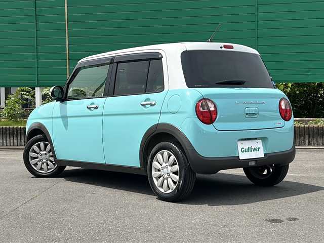 スズキ ラパン X 茨城県 2017(平29)年 0.6万km フレンチミントパールメタリック ワンオーナー/純正メモリナビ/CD/DVD/AM/FM/USB/BT/フルセグTV/全方位バックカメラ/アイドリングストップ/横滑り防止装置/盗難防止装置/衝突被害軽減システム/HIDオートライト/シートヒーター/純正14インチアルミホイール/nanoe　/ステアリングリモコン/プッシュスタート/スマートキー