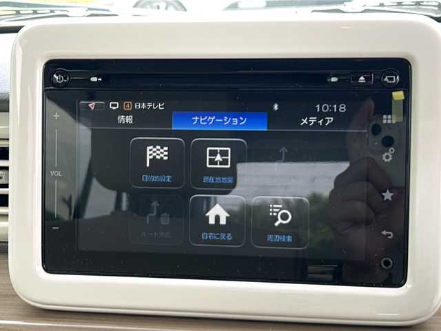 スズキ ラパン X 茨城県 2017(平29)年 0.6万km フレンチミントパールメタリック ワンオーナー/純正メモリナビ/CD/DVD/AM/FM/USB/BT/フルセグTV/全方位バックカメラ/アイドリングストップ/横滑り防止装置/盗難防止装置/衝突被害軽減システム/HIDオートライト/シートヒーター/純正14インチアルミホイール/nanoe　/ステアリングリモコン/プッシュスタート/スマートキー