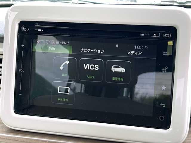 スズキ ラパン X 茨城県 2017(平29)年 0.6万km フレンチミントパールメタリック ワンオーナー/純正メモリナビ/CD/DVD/AM/FM/USB/BT/フルセグTV/全方位バックカメラ/アイドリングストップ/横滑り防止装置/盗難防止装置/衝突被害軽減システム/HIDオートライト/シートヒーター/純正14インチアルミホイール/nanoe　/ステアリングリモコン/プッシュスタート/スマートキー