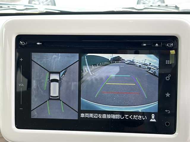 スズキ ラパン X 茨城県 2017(平29)年 0.6万km フレンチミントパールメタリック ワンオーナー/純正メモリナビ/CD/DVD/AM/FM/USB/BT/フルセグTV/全方位バックカメラ/アイドリングストップ/横滑り防止装置/盗難防止装置/衝突被害軽減システム/HIDオートライト/シートヒーター/純正14インチアルミホイール/nanoe　/ステアリングリモコン/プッシュスタート/スマートキー