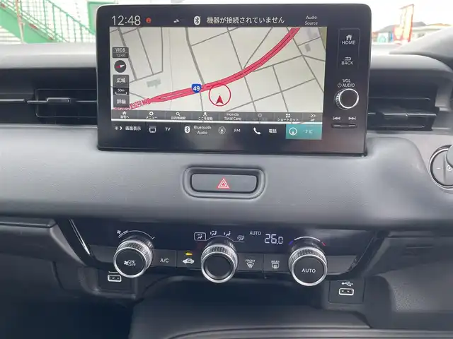 ホンダ ヴェゼル ハイブリッド e:HEV X 福島県 2023(令5)年 1.9万km メテオロイドグレーメタリック 純正ナビ(AM/FM/BT/フルセグTV）/プッシュスタート/バックカメラ/クルーズコントロール/パドルシフト/置くだけ充電/ダウンヒシスト/衝突軽減ブレーキ/横すべり防止/レーンキープアシスト/ビルトインＥＴＣ２．０/オートブレーキホールド/オートライト/コーナーセンサー/ドラレコ/純正フロアマッド/カーテンエアバッグ