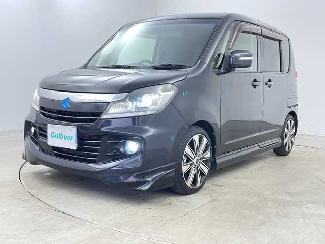 スズキ ソリオ バンディット DJE 兵庫県 2014(平26)年 5.1万km ブルーイッシュブラックパール3 ・社外ナビ（MDV-Z701）/CD/DVD/MSV/TV/・バックカメラ/・ETC/・両側パワースライドドア/・社外ドライブレコーダー/・クルーズコントロール/・レーダーブレーキサポート/・LEDヘッドライト/・社外16インチアルミホイール/・社外マフラー/・TEIN車高調/・スマートキー