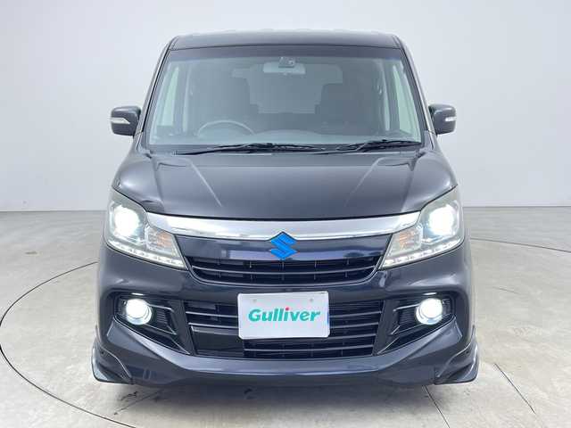 スズキ ソリオ バンディット DJE 兵庫県 2014(平26)年 5.1万km ブルーイッシュブラックパール3 ・社外ナビ（MDV-Z701）/CD/DVD/MSV/TV/・バックカメラ/・ETC/・両側パワースライドドア/・社外ドライブレコーダー/・クルーズコントロール/・レーダーブレーキサポート/・LEDヘッドライト/・社外16インチアルミホイール/・社外マフラー/・TEIN車高調/・スマートキー