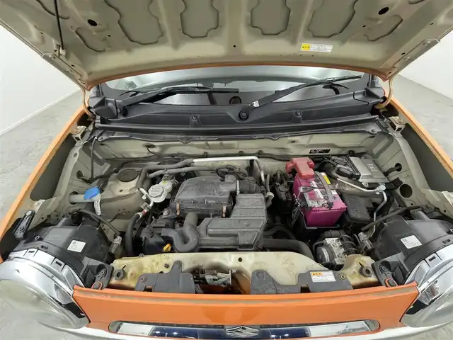 スズキ ハスラー G 大分県 2016(平28)年 7.1万km パッションオレンジマイカ/スペリアホワイト 社外ナビ　AVIC-RZ33/ワンセグ/ＤＶＤ/ＣＤ/ＳＤ/アイドリングストップ/レーダーブレーキサポート/ETC/シートヒーターDN/プッシュスタート/スマートキー/純正AW付きサマータイヤ積込