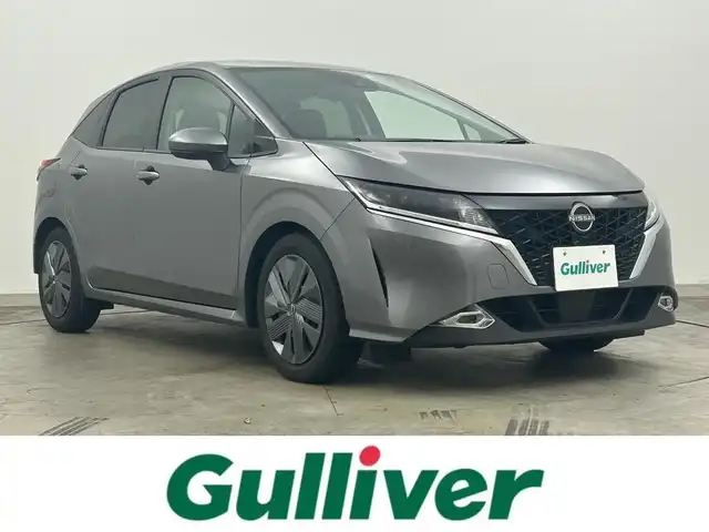 日産 ノート X 岡山県 2022(令4)年 1万km ダークメタルグレー 純正9型ディスプレイオーディオ/(USB/BT/フルセグTV/CarPlay/HDMI)/全周囲カメラ/デジタルインナーミラー/ETC/ステアリングスイッチ/衝突軽減ブレーキ/レーンキープアシスト/オートハイビームアシスト/LEDオートヘッドライト/ブラインドスポットモニター/スマートキー