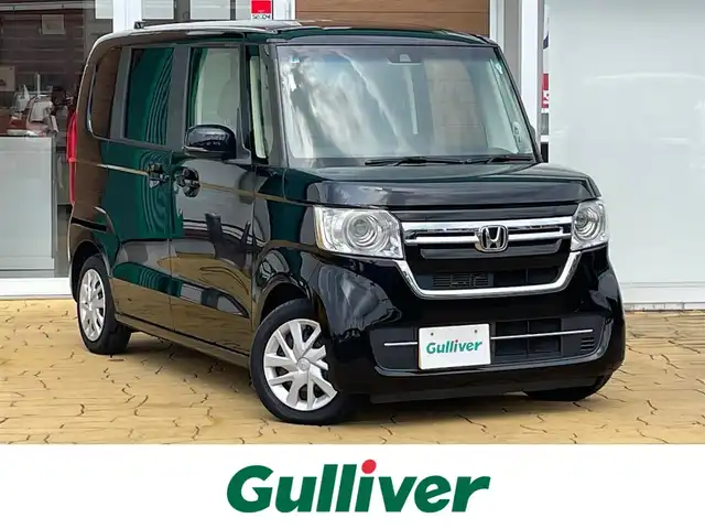 ホンダ Ｎ ＢＯＸ L 宮崎県 2021(令3)年 3.4万km クリスタルブラックパール ワンオーナー/社外ナビ/フルセグテレビ/バックカメラ/ACC/LKAS/片側パワースライドドア/車線逸脱警報/LEDヘッドライト/パーキングセンサー/シートヒーター/ベンチシート/スマートキー/USB
