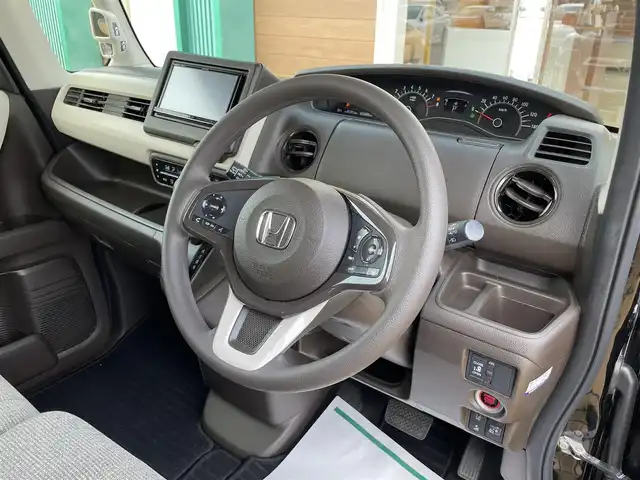ホンダ Ｎ ＢＯＸ L 宮崎県 2021(令3)年 3.4万km クリスタルブラックパール ワンオーナー/社外ナビ/フルセグテレビ/バックカメラ/ACC/LKAS/片側パワースライドドア/車線逸脱警報/LEDヘッドライト/パーキングセンサー/シートヒーター/ベンチシート/スマートキー/USB