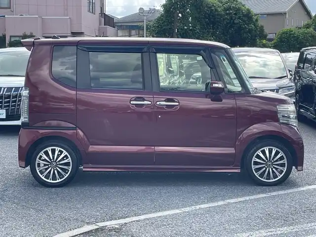 ホンダ Ｎ ＢＯＸ カスタム G ターボ Lパッケージ 千葉県 2016(平28)年 7万km プレミアムディープロッソパール ナビCN-RA03D バックカメラ アルパインフリップダウンモニター 両側電動スライドドア ETC クルコン パドルシフト ドラレコ HID オートライト 15インチAW ターボ スマートキー