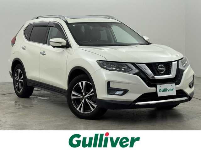 日産 エクストレイル 20Xi レザーエディション 福岡県 2020(令2)年 6.6万km ブリリアントホワイトパール パノラミックガラスルーフ　/純正９型ナビ／フルセグTV　/全方位カメラ　/インテリジェントルームミラー　/ＥＴＣ　/前方ドラレコ　/プロパイロット　/コーナーセンサー　/エマージェンシーブレーキ　/レーンキープ　/パワーバックドア　/シートヒーター　/ヒーテッドドアミラー　/パワーシート　/純正１８インチアルミホイール　/ＬＥＤヘッドライト
