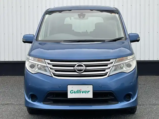 日産 セレナ 20X Vセレ +セーフ Sハイブリッド 千葉県 2015(平27)年 6.5万km シャイニングブルー 純正メモリナビ/(フルセグTV/BT/CD/DVD/FM/AM)/全周囲カメラ/純正フリップダウンモニター/衝突被害軽減システム/車線逸脱警報/クルーズコントロール/両側パワースライドドア/横滑り防止装置/ETC/アイドリングストップ/オートライト/ウィンカーミラー/電動格納ミラー/シートリフター/プッシュスタート/スマートキー/フロアマット/ドアバイザー