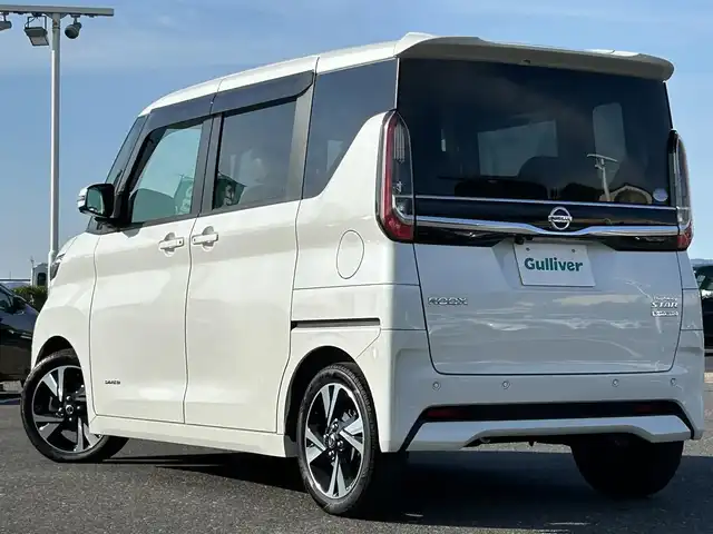日産 ルークス HWS Gターボ プロパイロットED 島根県 2021(令3)年 4.6万km ホワイトパール プロパイロット/衝突被害軽減ブレーキ/車線逸脱防止警報/レーダークルーズコントロール/全周囲カメラ/コーナーセンサー/LEDヘッドライト/両側パワースライドドア/純正フロアマット/純正ドアバイザー/純正15インチAW/スペアキー