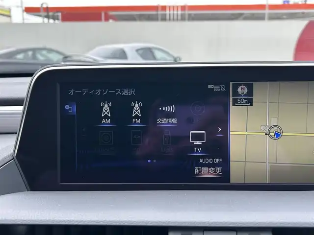 レクサス ＥＳ 300h Fスポーツ 岡山県 2019(令1)年 10.1万km ホワイトノーヴァガラスフレーク 登録時走行距離100200km/純正12.3インチナビ/フルセグTV(AM.FM.CD.DVD.TV.BT)/サンルーフ/バックカメラ/ETC2.0/ブラインドスポットモニター/デジタルインナーミラー/シートヒーター/エアシート/クリアランスソナー/衝突軽減ブレーキ/レーダークルーズコントロール/レーンキープアシスト/オートマチックハイビーム/アイドリングストップ/19インチ純正AW/純正フロアマット