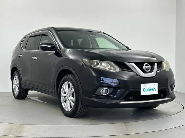 日産 エクストレイル 20X エマージェンシーブレーキ 奈良県 2014(平26)年 7.2万km 黒 純正7インチSDナビ/フルセグTV/Bluetoothオーディオ/DVD再生/バックカメラ/エマージェンシーブレーキ/車線逸脱警報/前後ソナー/横滑り防止/カプロンシート/４WD/ダウンヒルコントロール/ヒーテッドドアミラー/社外ETC/純正キセノンライト/純正フォグ/スマートキー/プッシュスタート/アイドリングストップ/ウインカーミラー/スペアキー