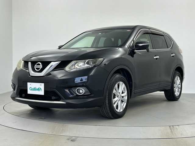 日産 エクストレイル 20X エマージェンシーブレーキ 奈良県 2014(平26)年 7.2万km 黒 純正7インチSDナビ/フルセグTV/Bluetoothオーディオ/DVD再生/バックカメラ/エマージェンシーブレーキ/車線逸脱警報/前後ソナー/横滑り防止/カプロンシート/４WD/ダウンヒルコントロール/ヒーテッドドアミラー/社外ETC/純正キセノンライト/純正フォグ/スマートキー/プッシュスタート/アイドリングストップ/ウインカーミラー/スペアキー