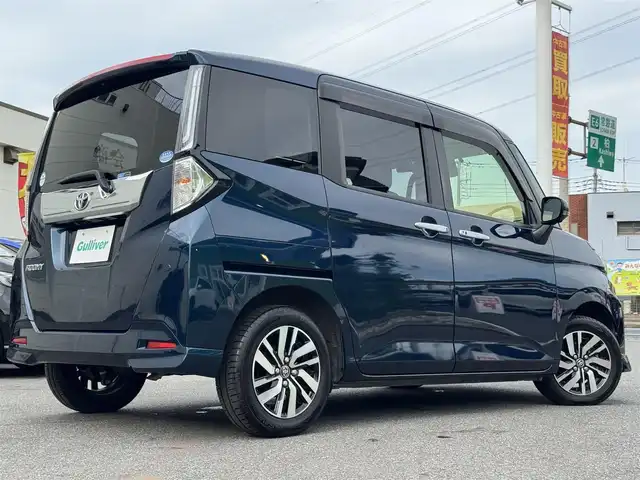 トヨタ ルーミー カスタムG 千葉県 2020(令2)年 4.5万km レーザーブルークリスタルシャイン ワンオーナー/純正ナビ（NSZT-Y68T）/フルセグTV/Bluetooth/全方位カメラ/バックカメラ/両側パワースライド/レーダークルーズコントロール/レーンキープアシスト/衝突軽減システム/コーナーセンサー/オートホールド/電動パーキング/LEDヘッドライト/オートライト/ステアリングスイッチ/純正14インチAW/ビルトインETC/前後ドライブレコーダー/プッシュスタート/スマートキー/純正フロアマット/純正ドアバイザー/アイドリングストップ/横滑り防止装置/ABS/盗難防止装置/保証書/取扱説明書