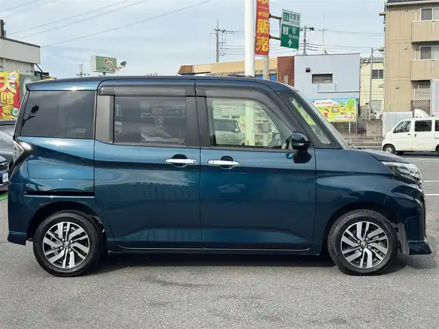 トヨタ ルーミー カスタムG 千葉県 2020(令2)年 4.5万km レーザーブルークリスタルシャイン ワンオーナー/純正ナビ（NSZT-Y68T）/フルセグTV/Bluetooth/全方位カメラ/バックカメラ/両側パワースライド/レーダークルーズコントロール/レーンキープアシスト/衝突軽減システム/コーナーセンサー/オートホールド/電動パーキング/LEDヘッドライト/オートライト/ステアリングスイッチ/純正14インチAW/ビルトインETC/前後ドライブレコーダー/プッシュスタート/スマートキー/純正フロアマット/純正ドアバイザー/アイドリングストップ/横滑り防止装置/ABS/盗難防止装置/保証書/取扱説明書