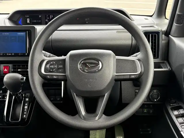 ダイハツ タント カスタム X 大分県 2022(令4)年 1.2万km ブラックマイカメタリック/シャイニングホワイトパール ・社外ナビ(BT/USB)/・バックモニター/・両側パワースライドドア/・スマートアシスト/・コーナーセンサー/・オートハイビーム/・ステアリングリモコン/・シートヒーター/・ブレーキホールド/・ドライブレコーダー/・ETC/・スマートキー/・純正アルミホイール