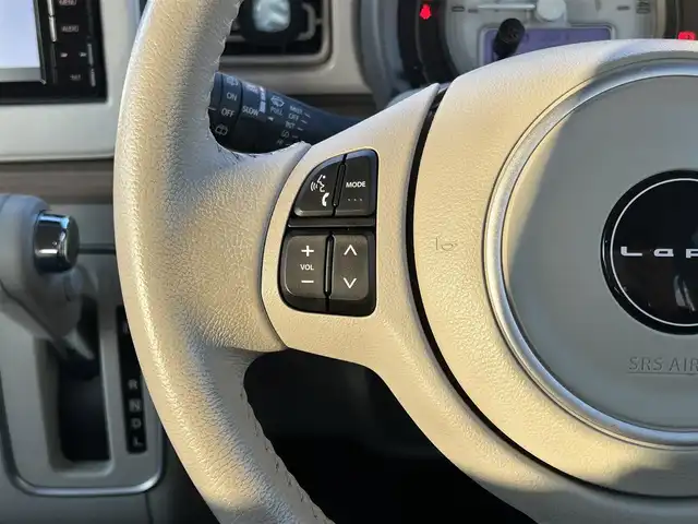 スズキ ラパン X 福岡県 2021(令3)年 1.4万km ピンクⅡ ワンオーナー/衝突軽減ブレーキ/レーンキープアシスト/前席シートヒーター/社外メモリナビ/Bluetooth/フルセグTV/純正14インチアルミホイール