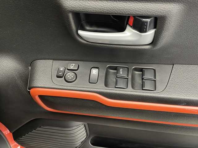 スズキ ハスラー HYBRID X 宮崎県 2020(令2)年 4.8万km バーミリオンオレンジ/ガンメタリック2トーン 禁煙車/衝突被害軽減ブレーキ/純正9型スマホ連携ナビTV/（CD/DVD/FMAM/Bluetooth/フルセグTV)/純正LEDオートライト/純正LEDフォグ/純正15インチアルミ/純正セキュリティアラーム/純正フロアマット/社外前後ドライブレコーダー/レーンディパーチャーアラート/クリアランスソナー/エネチャージ/オートエアコン/ウインカードアミラー/前席シートヒーター/本革巻ハンドル/スマートキー/プッシュエンジンスタート/スペアキー/新車時保証書/取扱い説明書