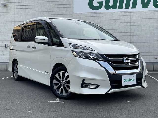日産 セレナ ハイウェイスター 25thSP B 静岡県 2017(平29)年 7.2万km ブリリアントホワイトパール 純正ナビMM516D-L/・Ｂｌｕｅｔｏｏｔｈ接続可/・ＣＤ/ＤＶＤ再生（Blu-ray対応）/・AM/FM/アラウンドビューモニター/デジタルインナーミラー/プロパイロット/レーダークルーズコントロール/両側パワースライドドア/前後コーナーセンサー/リモコンエンジンスターター/ビルトインＥＴＣ/LEDオートライト/エマージェンシーブレーキ/横滑り防止装置/純正アルミホイール/純正フロアマット/プッシュスタート/スマートキー/スペアキー/取扱説明書