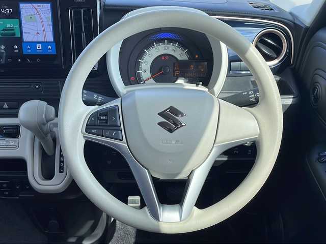 スズキ ワゴンＲ スマイル HYBRID S 青森県 2021(令3)年 3.1万km インディゴブルーメタリック/ホワイト2トーン 4WD/純正9インチメモリナビ・フルセグTV/全方位モニター/CD・DVD・Bluetooth/両側パワースライドドア/前席シートヒーター/セーフティサポート/デュアルカメラブレーキサポート/誤発進抑制機能/レーンキープアシスト/ハイビームアシスト/コーナーセンサー/横滑り防止装置/充電用USBボート/スマートキー/プッシュスタート
