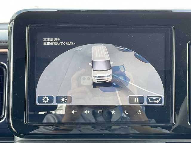 スズキ ワゴンＲ スマイル HYBRID S 青森県 2021(令3)年 3.1万km インディゴブルーメタリック/ホワイト2トーン 4WD/純正9インチメモリナビ・フルセグTV/全方位モニター/CD・DVD・Bluetooth/両側パワースライドドア/前席シートヒーター/セーフティサポート/デュアルカメラブレーキサポート/誤発進抑制機能/レーンキープアシスト/ハイビームアシスト/コーナーセンサー/横滑り防止装置/充電用USBボート/スマートキー/プッシュスタート
