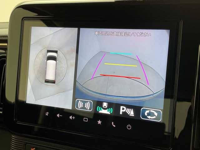 スズキ ワゴンＲ スマイル HYBRID S 新潟県 2021(令3)年 3.2万km インディゴブルーメタリック/ホワイト2トーン 4WD/純正9インチメモリナビ・フルセグTV/全方位モニター/CD・DVD・Bluetooth/両側パワースライドドア/前席シートヒーター/セーフティサポート/デュアルカメラブレーキサポート/誤発進抑制機能/レーンキープアシスト/ハイビームアシスト/コーナーセンサー/横滑り防止装置/充電用USBボート/スマートキー/プッシュスタート