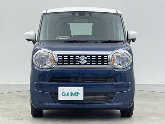 スズキ ワゴンＲ スマイル HYBRID S 新潟県 2021(令3)年 3.2万km インディゴブルーメタリック/ホワイト2トーン 4WD/純正9インチメモリナビ・フルセグTV/全方位モニター/CD・DVD・Bluetooth/両側パワースライドドア/前席シートヒーター/セーフティサポート/デュアルカメラブレーキサポート/誤発進抑制機能/レーンキープアシスト/ハイビームアシスト/コーナーセンサー/横滑り防止装置/充電用USBボート/スマートキー/プッシュスタート