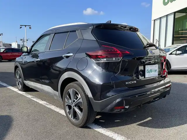 日産 キックス X ツートーンインテリアED 長崎県 2020(令2)年 5.9万km ピュアブラック ワンオーナー/純正ナビ/プロパイロット/アラウンドビューモニター/エマージェンシーブレーキ/レーンキープアシスト/デジタルインナーミラー/純正ドライブレコーダー/ＥＴＣ/シートヒーター/ステアスイッチ/ステアリングヒーター/スペアキー/オートライト/LEDヘッドライト/新車保証書/取扱説明書