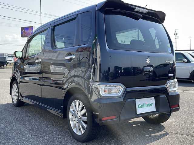 スズキ ワゴンＲ スティングレー HYBRID X 新潟県 2017(平29)年 4.4万km ブルーイッシュブラックパール3 社外メモリナビ「AVICーRZ201」/衝突被害軽減システム/HUD（ヘッドアップディスプレイ）/F席シートヒーター/LEDオートライト/ドラレコ/ETC/スペアキー1本/横滑り防止/レーンキープアシスト/ISTOP/プッシュスタート/純正フロアマット/ドアバイザー/純正サマータイヤ付AW（165/65/14）