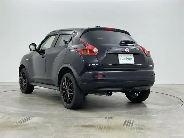日産 ジューク 15RX タイプV 岡山県 2013(平25)年 7.4万km サファイアブラック 純正ナビ/MP313D-W/（CD/DVD/TV/BT)/バックカメラ/オートライト/社外18インチアルミホイール/ETC/純正マット/純正ドアバイザー
