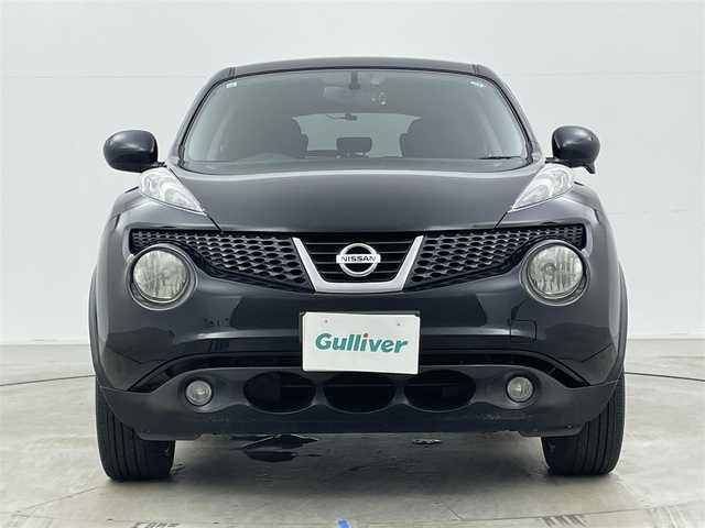 日産 ジューク 15RX タイプV 岡山県 2013(平25)年 7.4万km サファイアブラック 純正ナビ/MP313D-W/（CD/DVD/TV/BT)/バックカメラ/オートライト/社外18インチアルミホイール/ETC/純正マット/純正ドアバイザー
