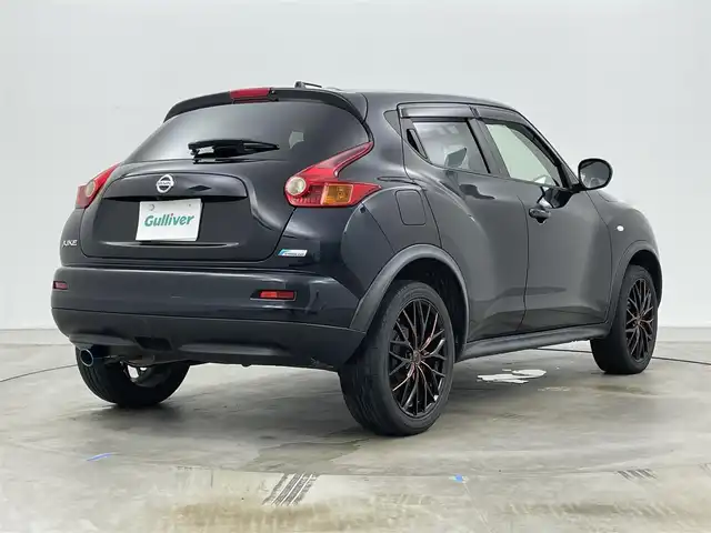 日産 ジューク 15RX タイプV 岡山県 2013(平25)年 7.4万km サファイアブラック 純正ナビ/MP313D-W/（CD/DVD/TV/BT)/バックカメラ/オートライト/社外18インチアルミホイール/ETC/純正マット/純正ドアバイザー